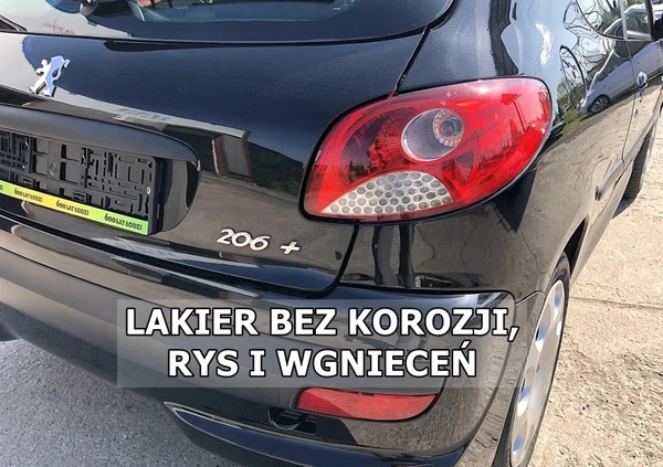 Peugeot 206 plus cena 11900 przebieg: 150000, rok produkcji 2009 z Łódź małe 379